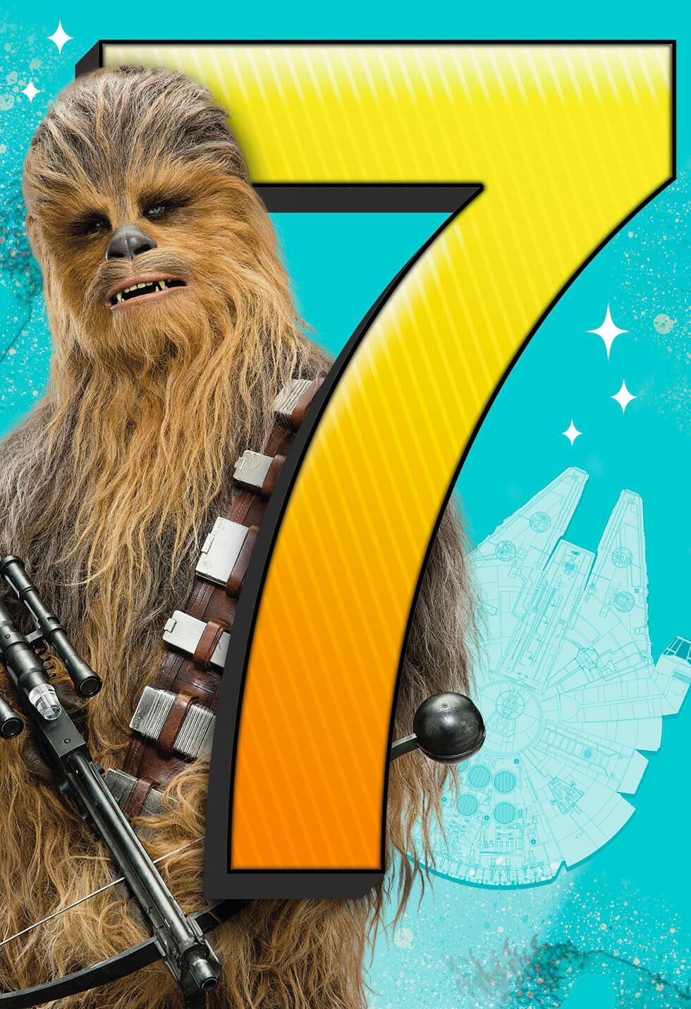 Star Wars™ Epic Wish 7th Birthday Card With Sound