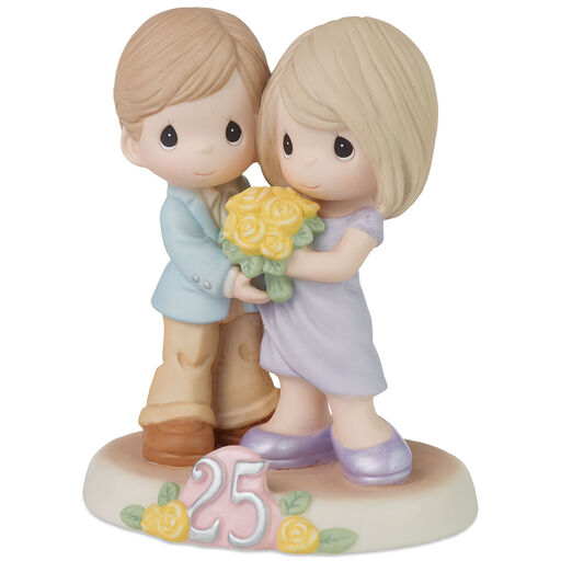 Precious Moments Twenty-Five Happy Years Together Figurine, 5.1", 
