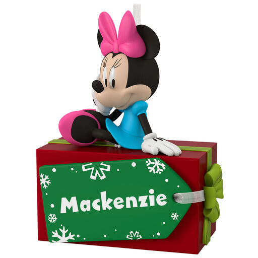 Disney Minnie Mouse Christmas Present Personalized Ornament, 