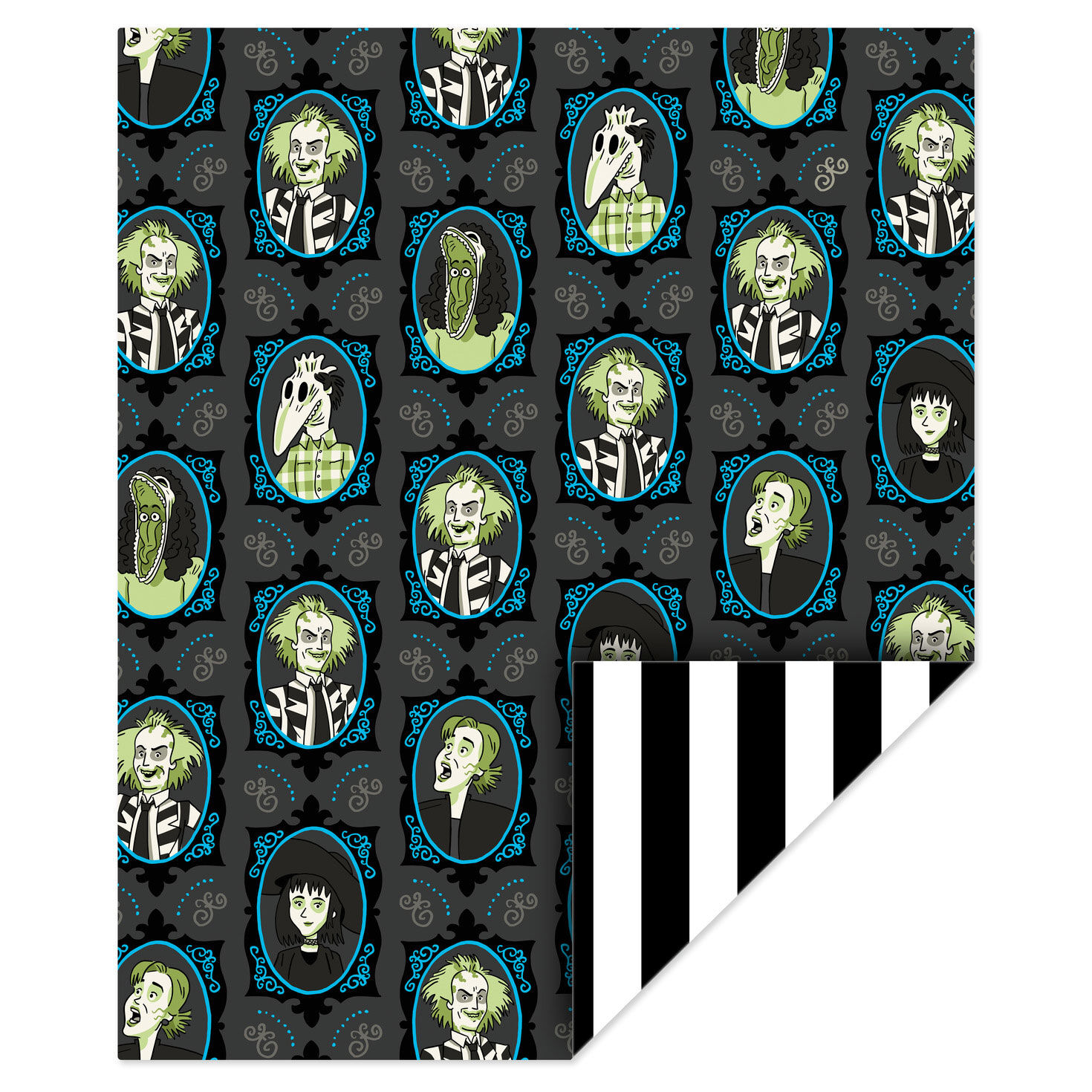 Beetlejuice&trade; Glow-in-the-Dark Throw Blanket flat image number 3