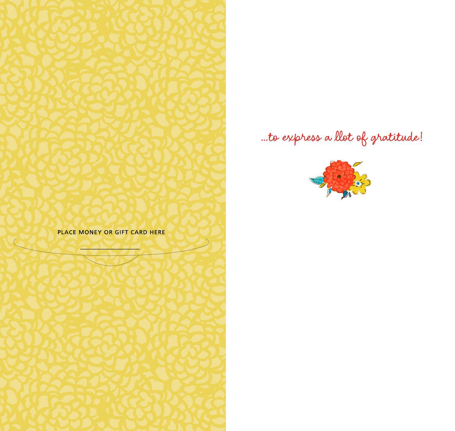 Llovely Llama Thank You Card