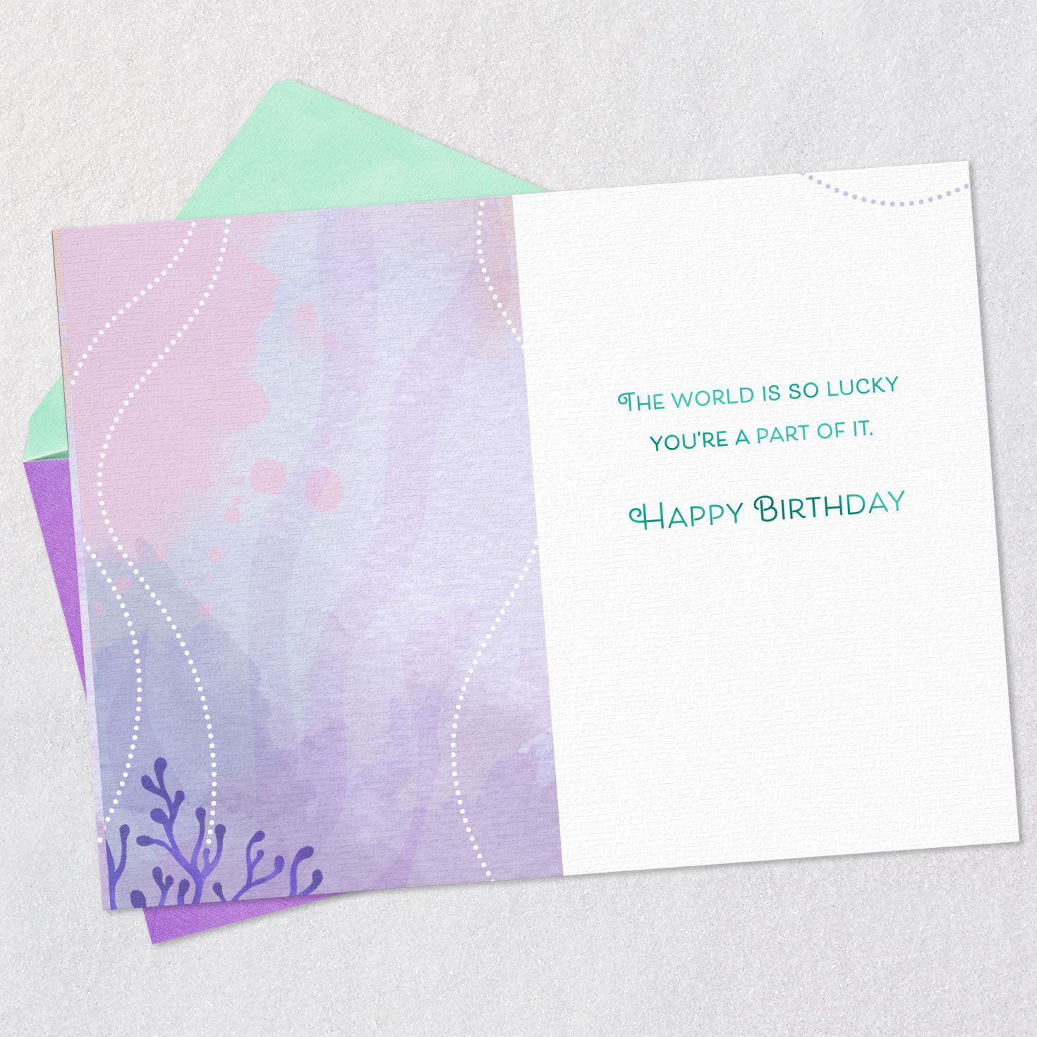 Disney The Little Mermaid Dreams and Heart Birthday Card for only USD 4.99 | Hallmark