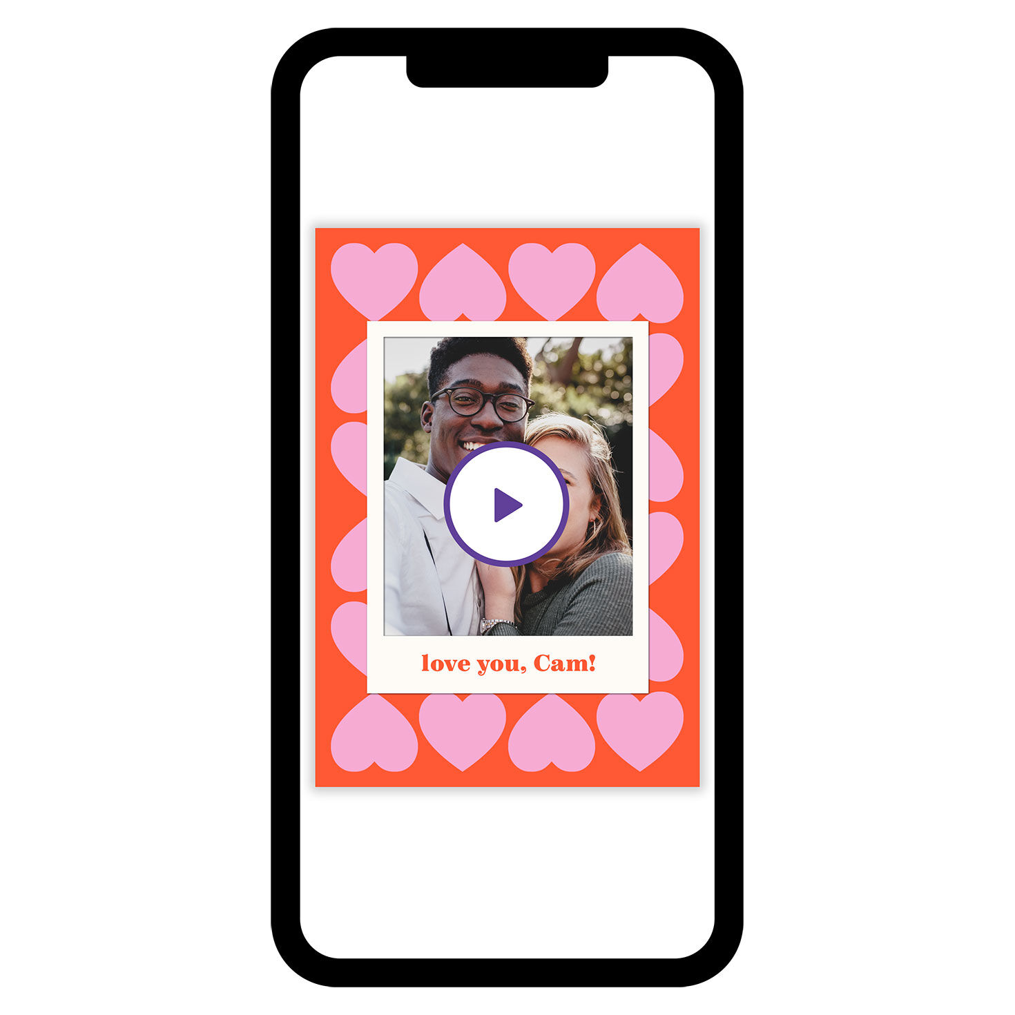 Multiple Hearts Blank eCard