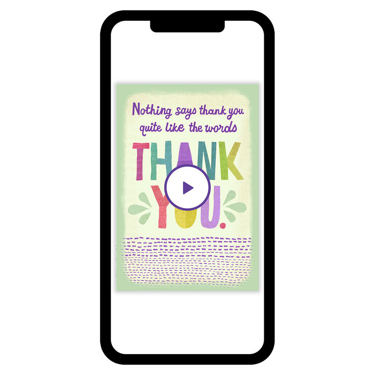 Simply Said Thank You eCard