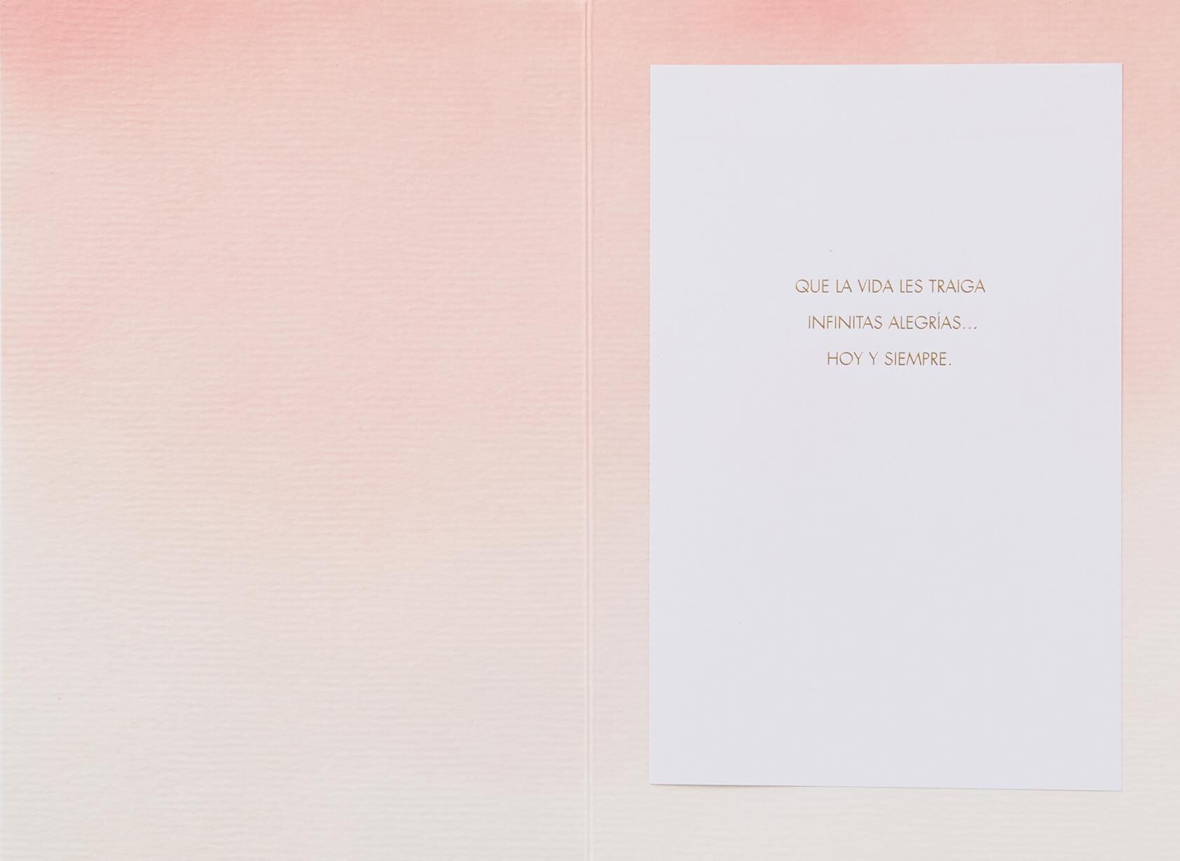 Alegría Sin Fin Spanish Language Wedding Card