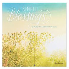 simple blessings 2020 wall calendar 12 month calendars hallmark calendars 2020