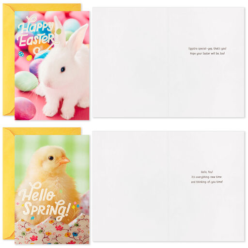 Cute Animals Boxed Easter Cards Assortment, Pack of 16, 
