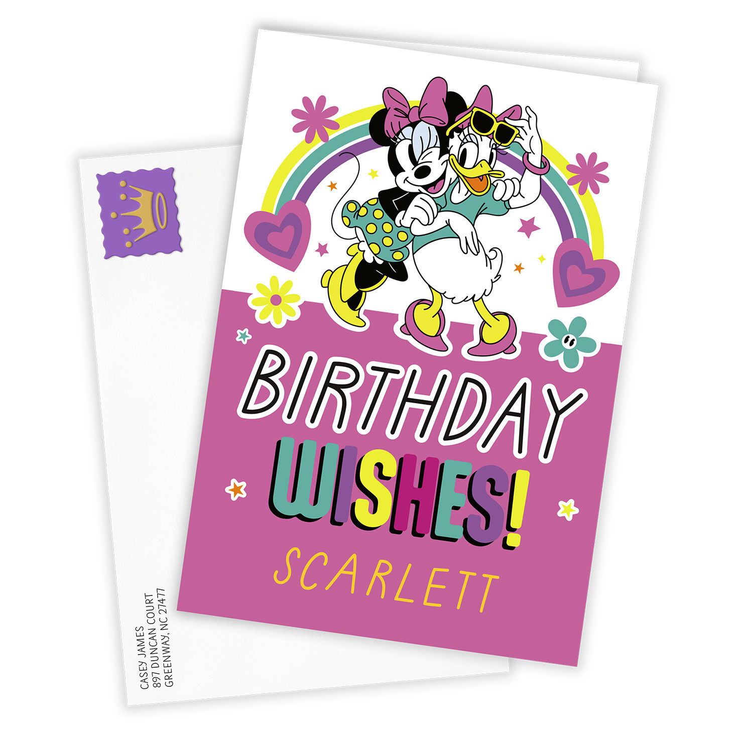 Disney Minnie Mouse and Daisy Custom Birthday Card, , large image number 2