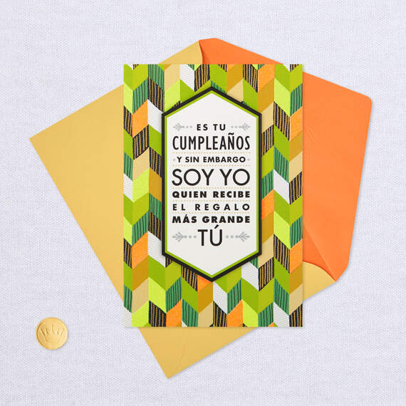 Loving You Is the Best Present Spanish-Language Birthday Card, , large image number 5