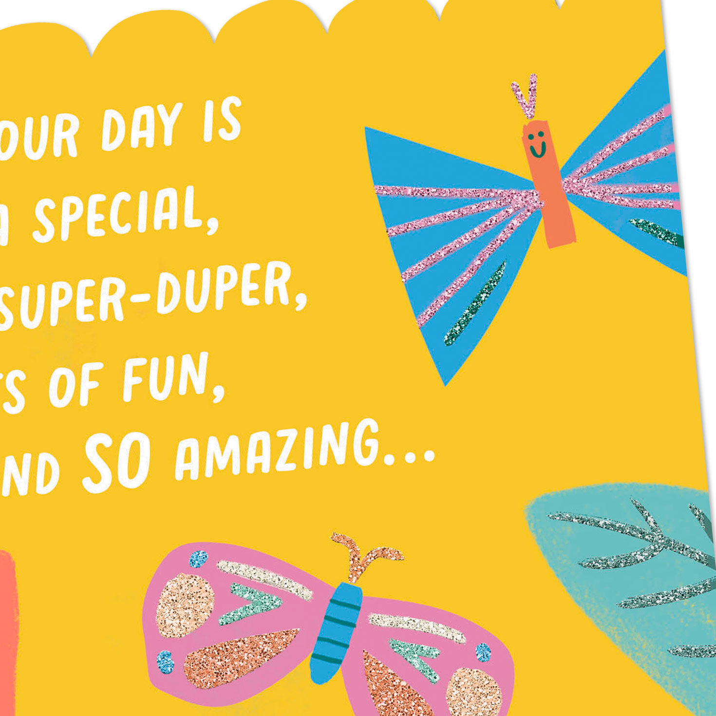 Abstract Butterflies and Flowers Mother's Day Card from Kid  image number 4