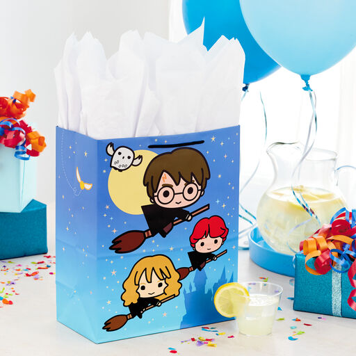 13" Harry Potter™ and Friends on Broomsticks Gift Bag, 