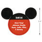 Disney Mickey Mouse Ears Silhouette Text Personalized Ornament, , large image number 3