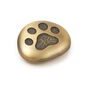 Pet Paw Print Inspirational Metal Worry Stone front image number 1