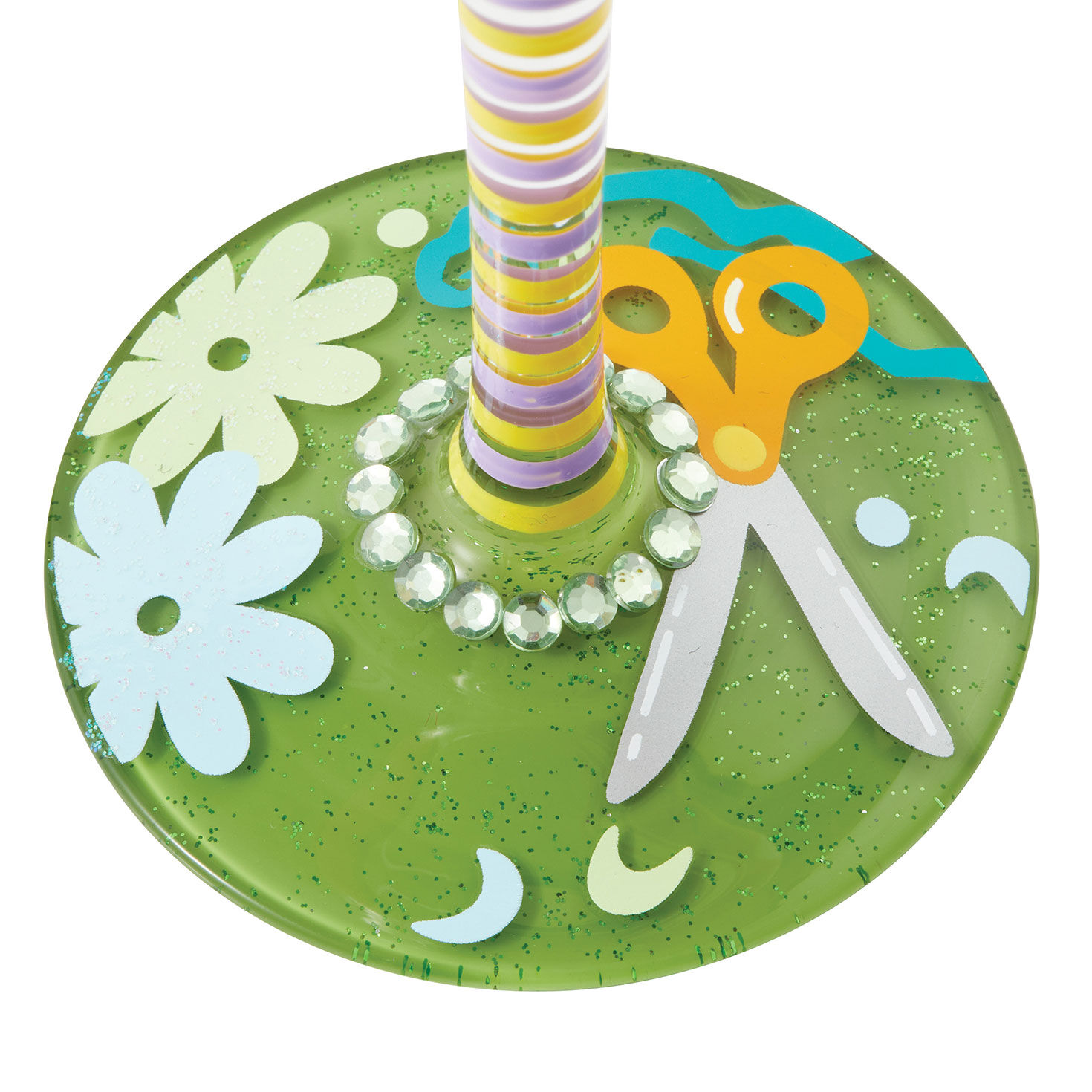 Lolita Best Teacher Ever Handpainted Wine Glass, 15 oz., , large image number 3