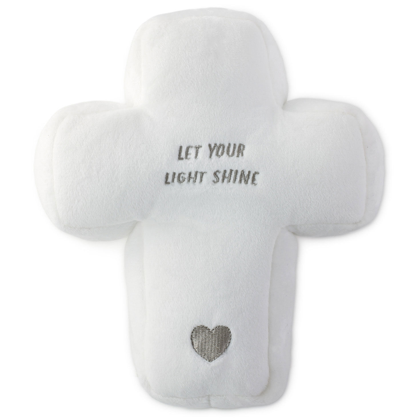Let Your Light Shine Plush Cross Toy With Music, 8"