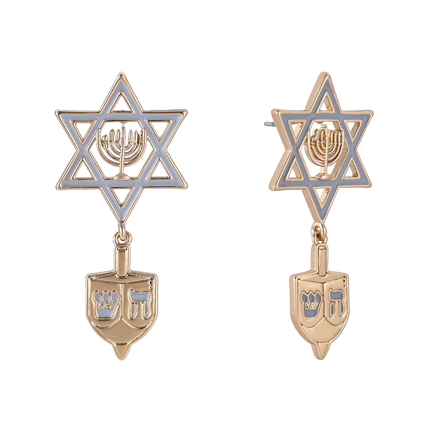 Dreidal Drop Earrings