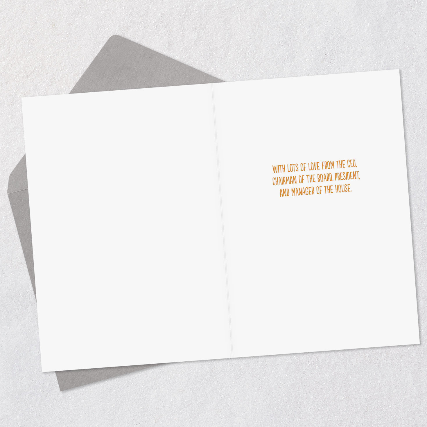 House Graphic Funny Father's Day Card for Husband Open card with envelope image number 3