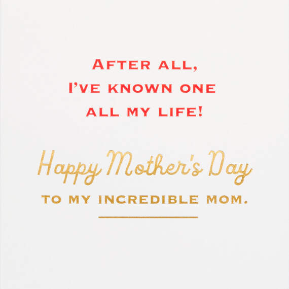 DC™ Wonder Woman™ Incredible Mom Mother's Day Card, , large image number 2