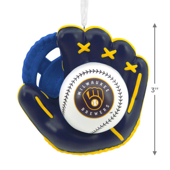 MLB Milwaukee Brewers™ Baseball Glove Hallmark Ornament, , large image number 3