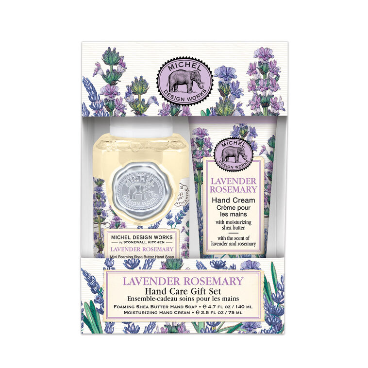 Michel Design Works Lavender Rosemary Foaming Soap and Hand Cream Gift Set