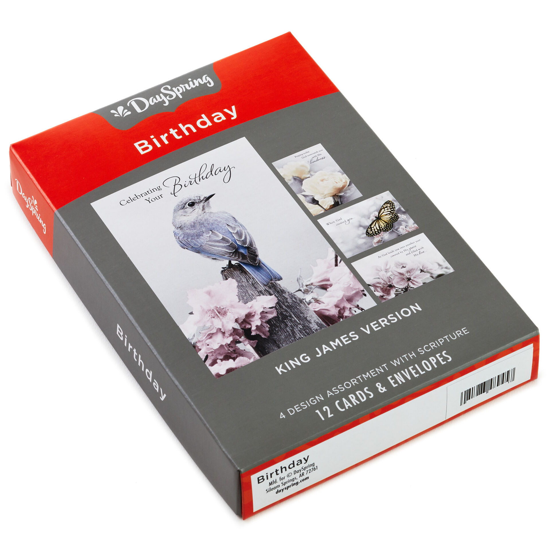Nature Photos Assorted Religious Birthday Cards Box Of 12 Boxed 