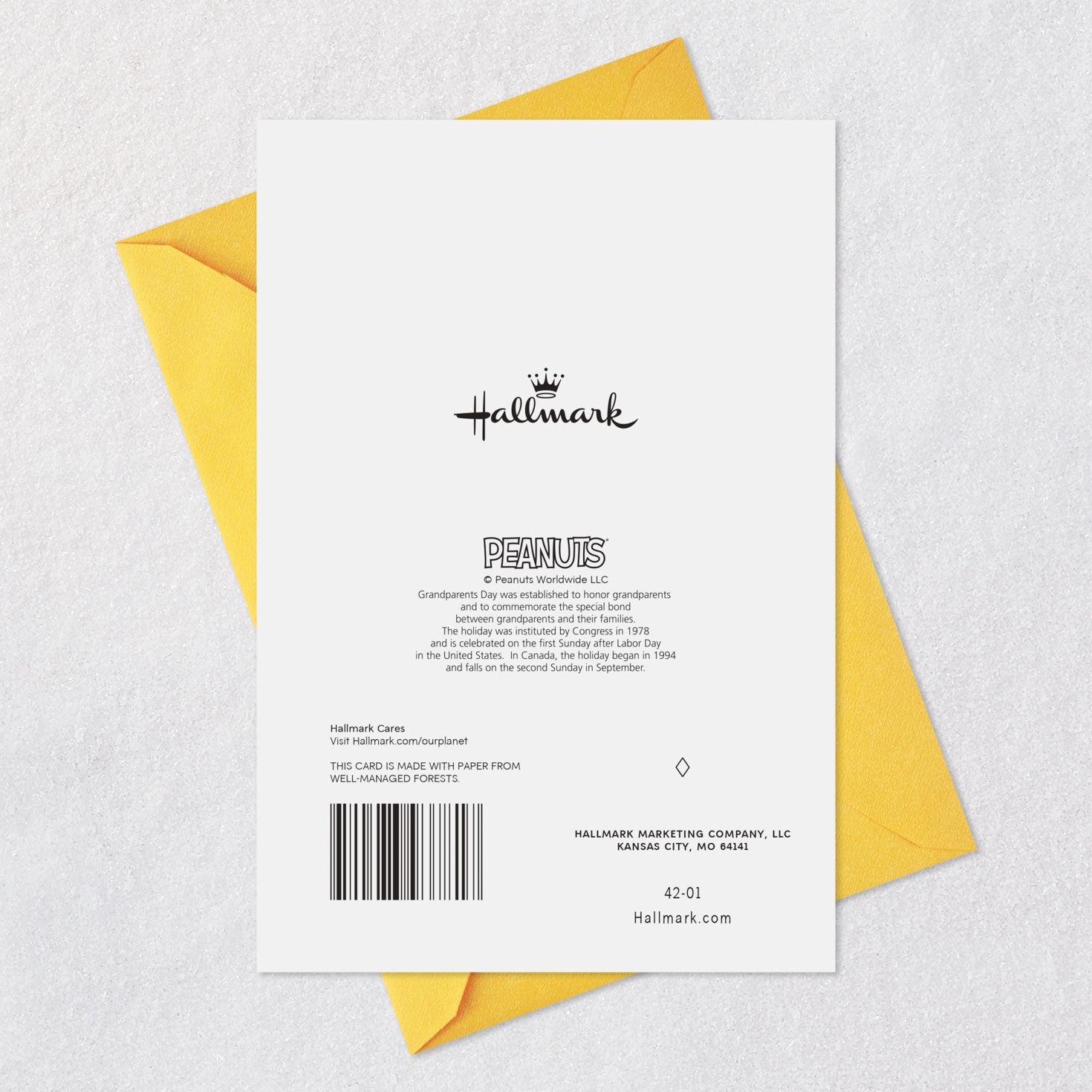 Peanuts® Snoopy Big Hug Grandparents Day Card for only USD 2.00 | Hallmark