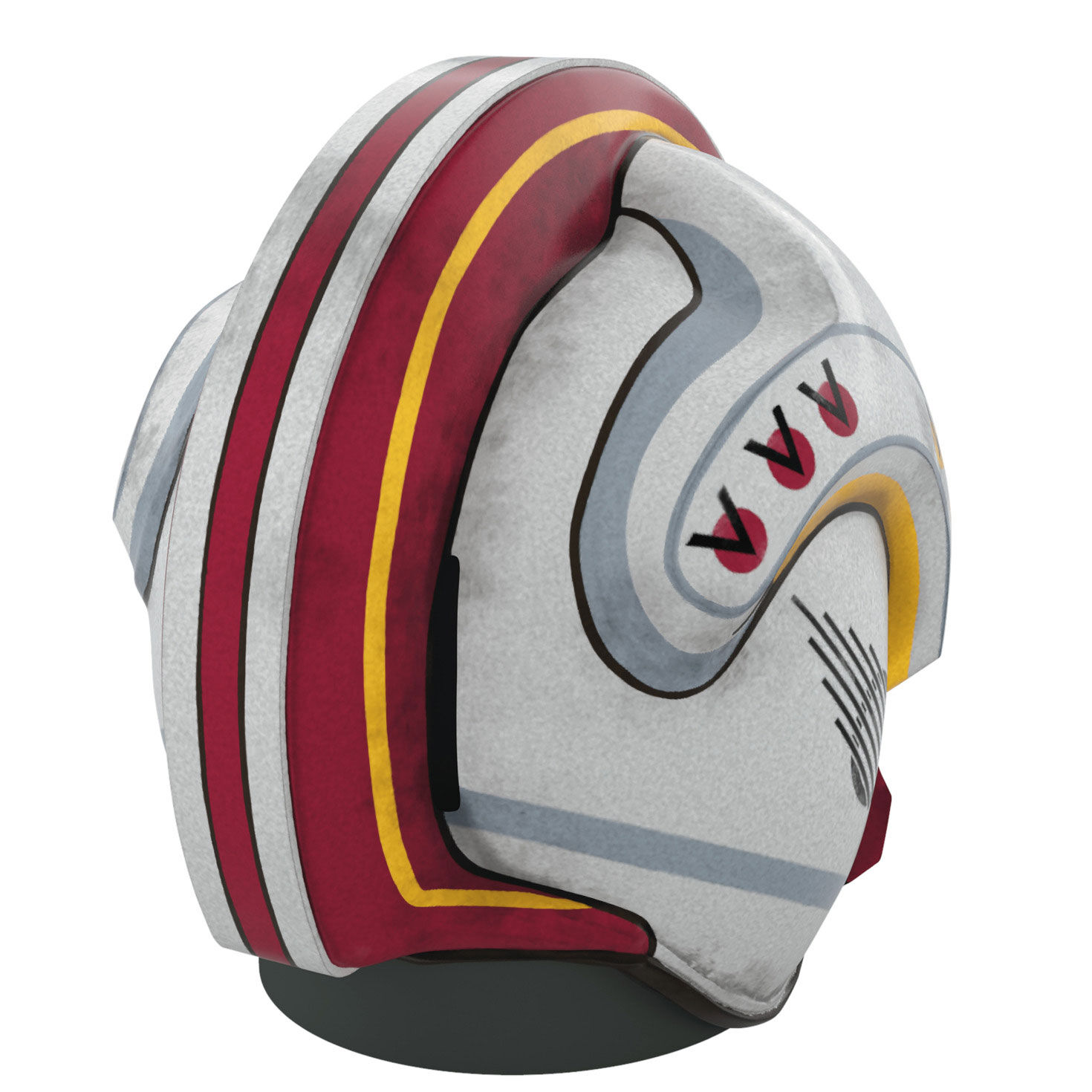 Star Wars Pilot Helmet Mini Tree Topper With Lights Back image number 5