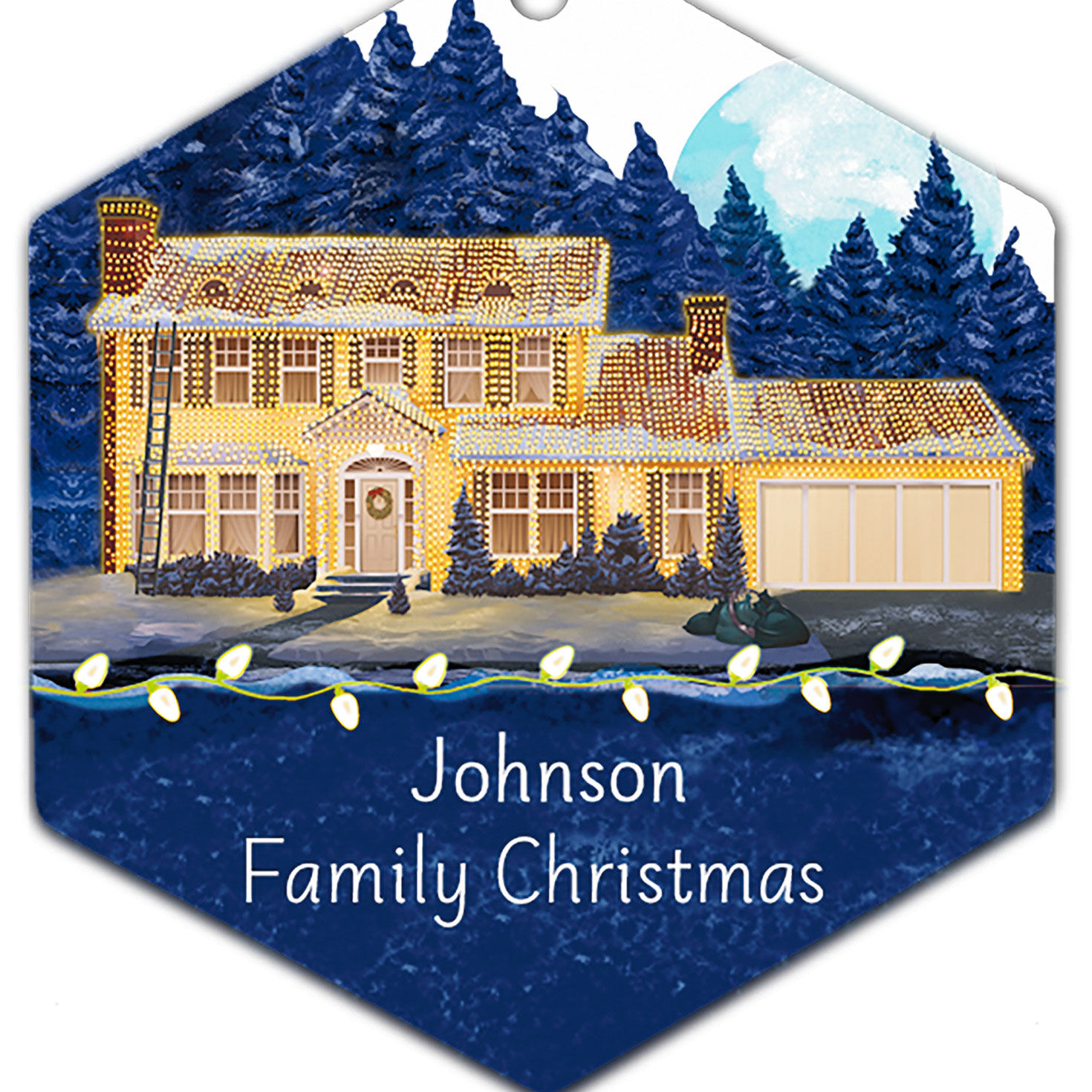 National Lampoon's Christmas Vacation™ The Griswold House Metal Personalized Ornament, Custom Text for only USD 17.99 | Hallmark