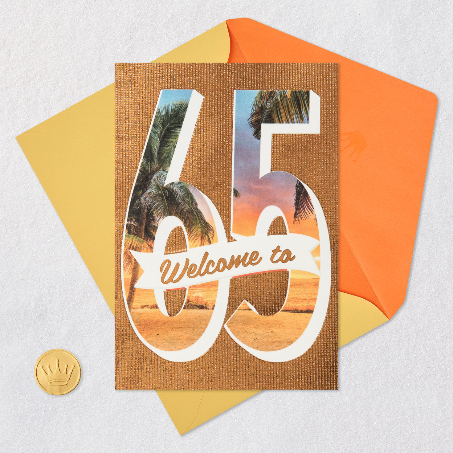 Welcome to 65 Tropical Sunset 65th Birthday Card for only USD 4.99 | Hallmark