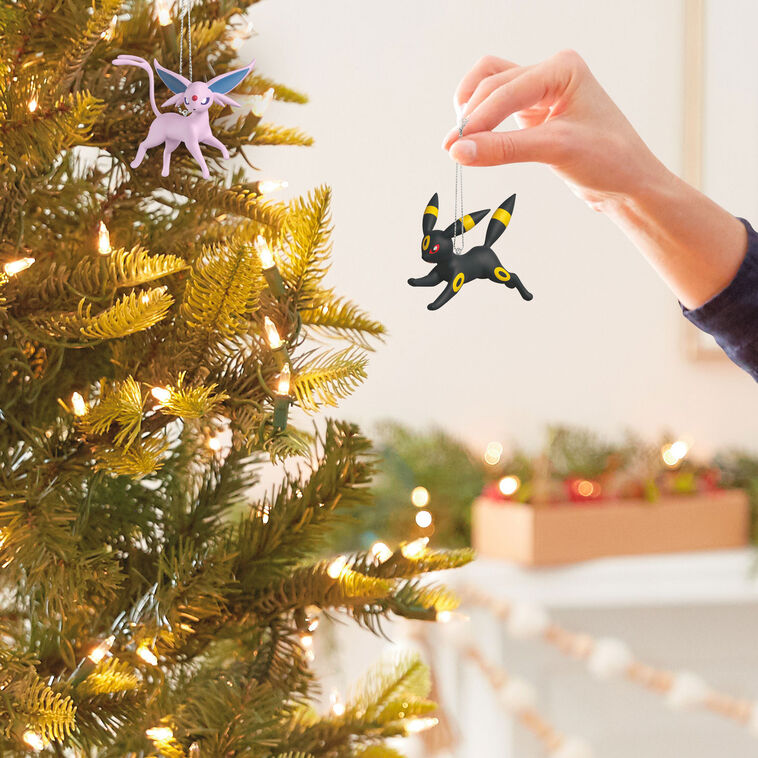 Pokmon Espeon and Umbreon Ornaments, Set of 2 - Keepsake Ornaments | Hallmark Pokmon Espeon and Umbreon Ornaments, Set of 2 - Keepsake Ornaments | Hallmark