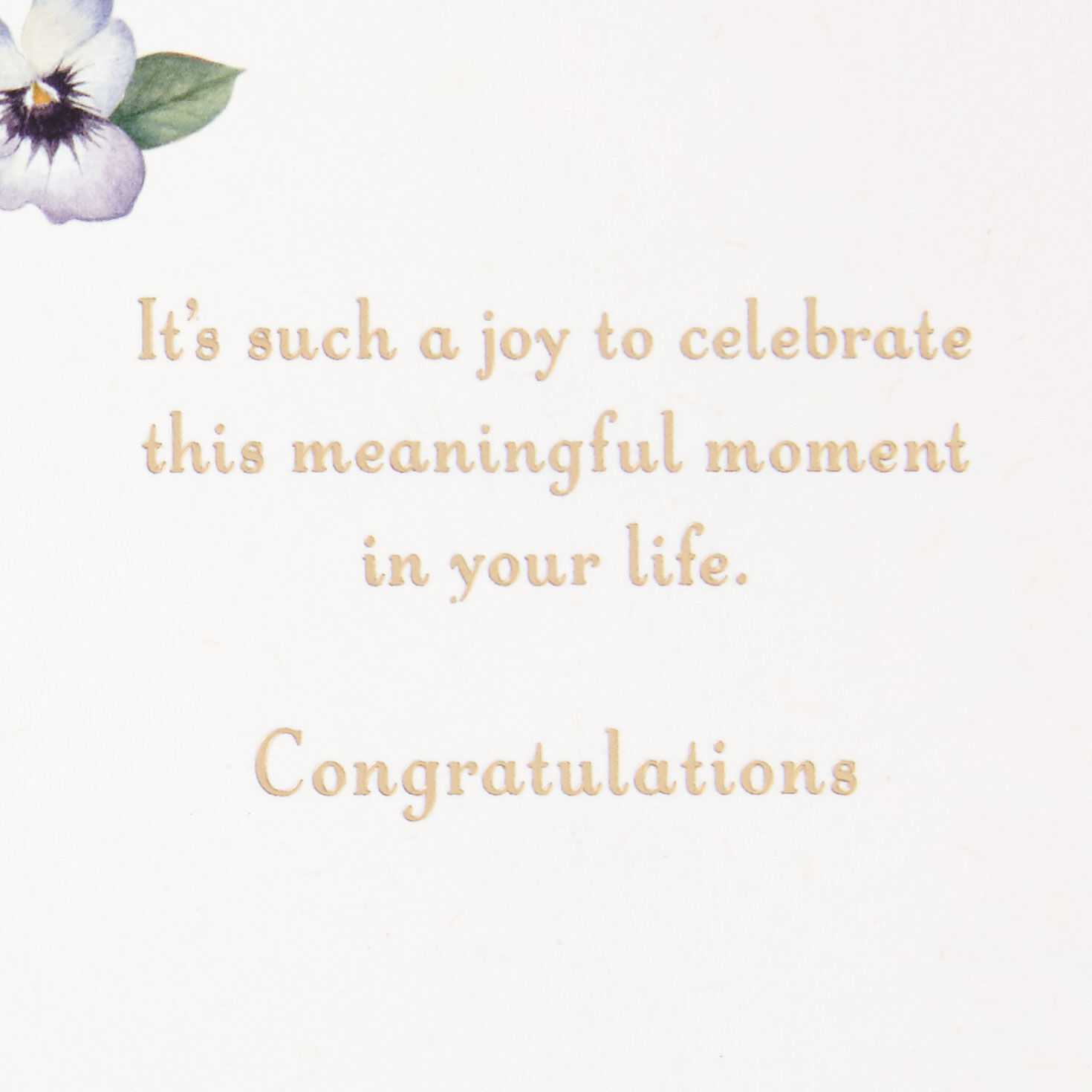 Spring Flowers Marjolein Bastin Congratulations Card  image number 2