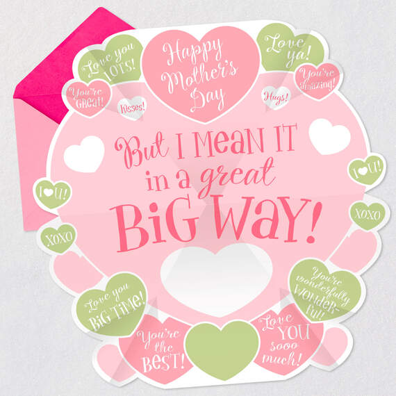 Love You in a Great Big Way Pop-Up Mother's Day Card, , large image number 4