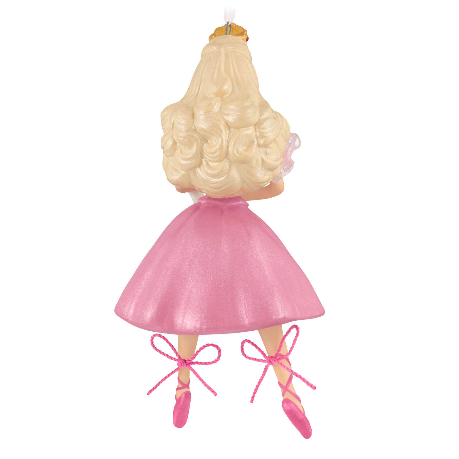 Barbie Nutcracker Ballet Pink Dress Ornament Back image number 6