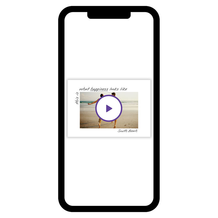 Moments and Memories Horizontal White Frame eCard