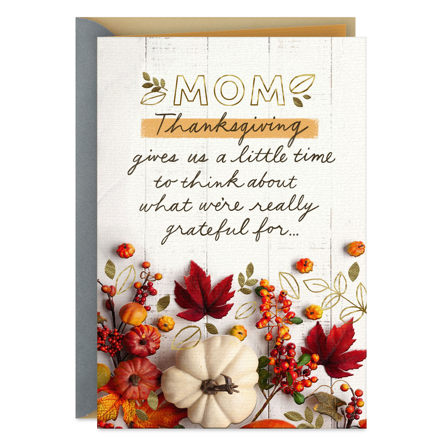 Love and Gratitude Thanksgiving Card for Mom for only USD 3.99 | Hallmark