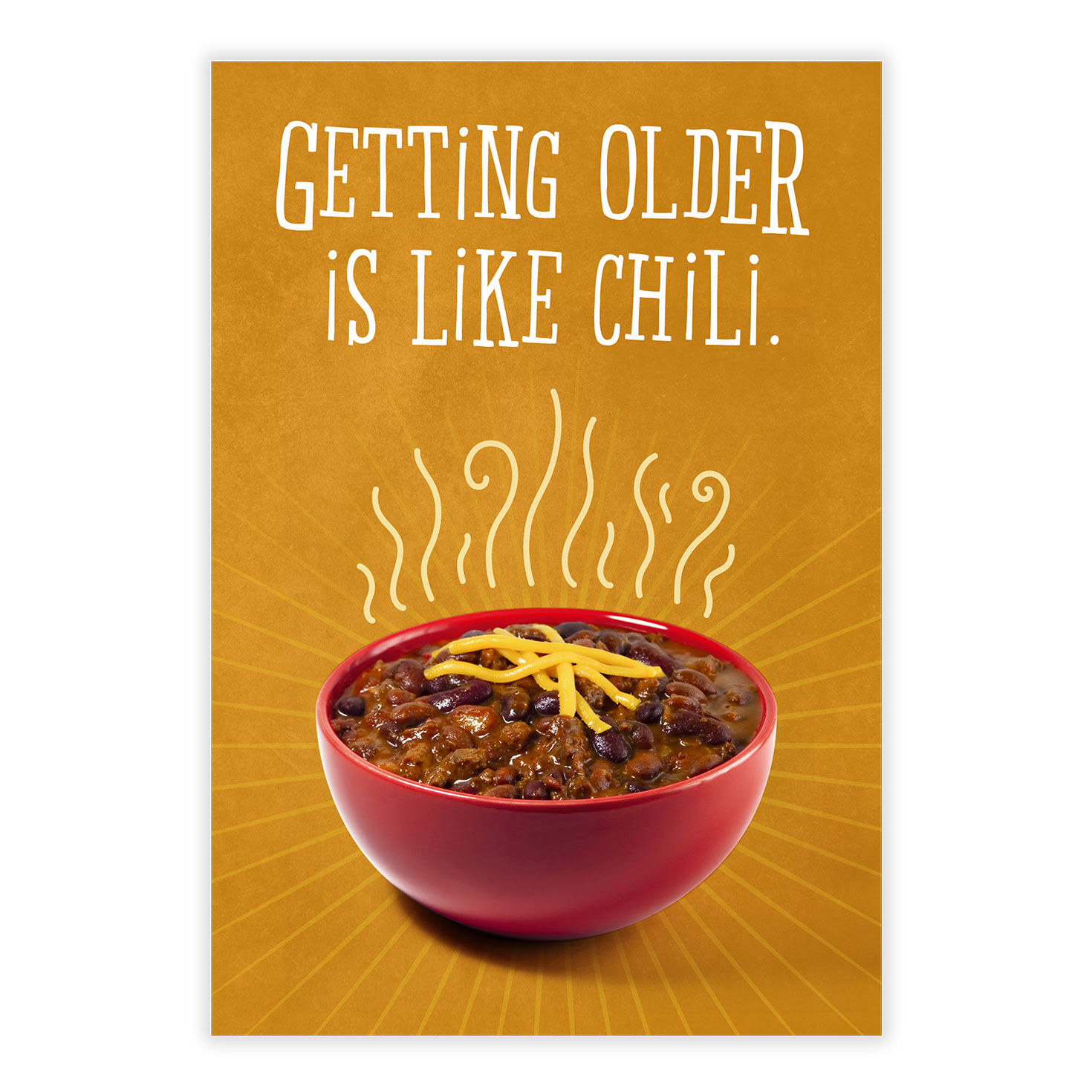 Getting Older Personalized Birthday Card front image number 2