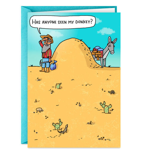 Someone's Ass is Over the Hill Funny Birthday Card, 