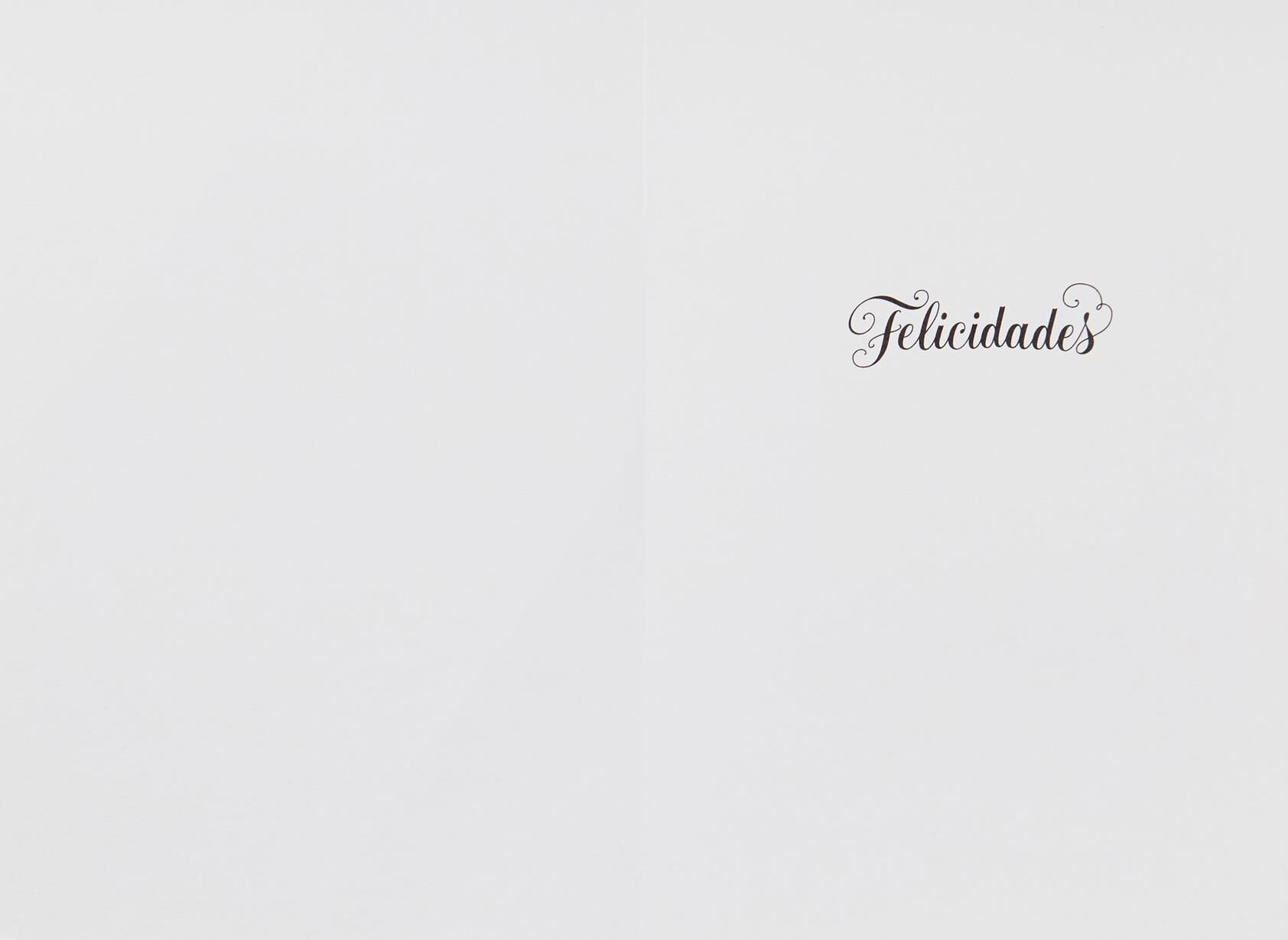 Felicidades Spanish Language Wedding Card