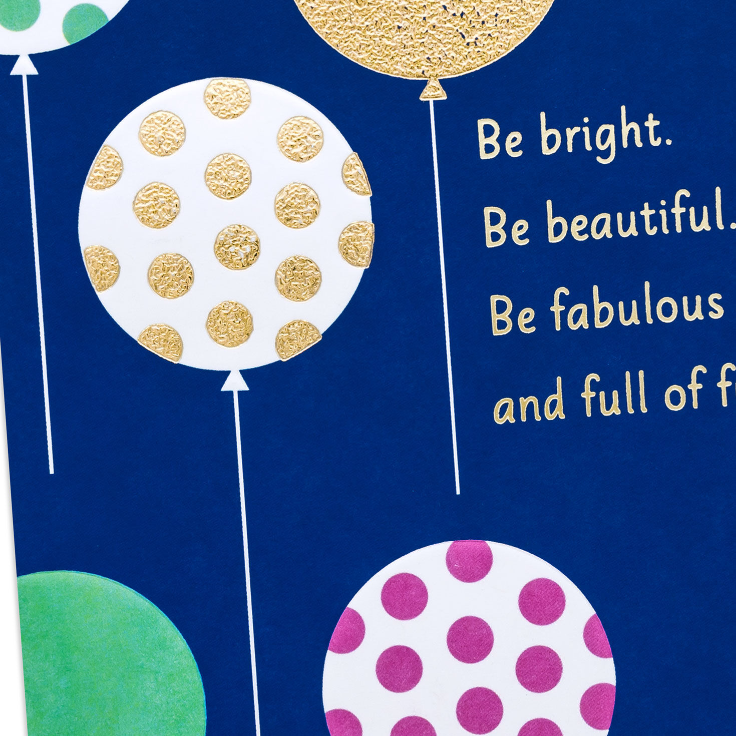 Balloons on Blue Birthday Card Card Front Detail image number 4