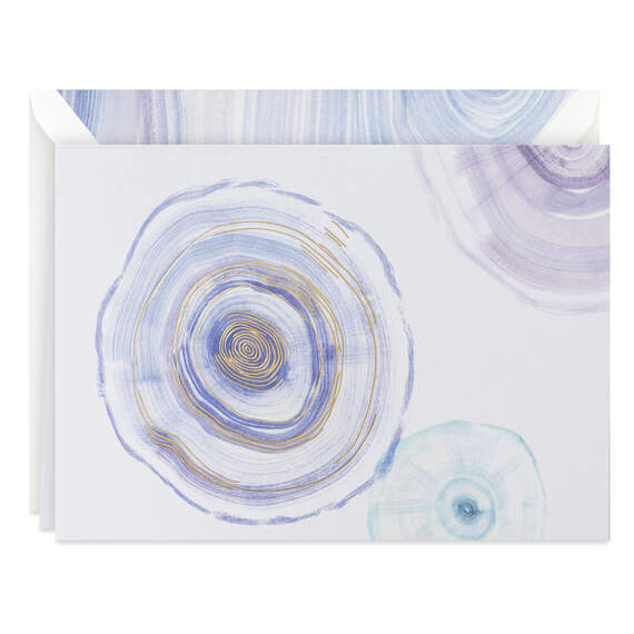 Watercolor Circles Boxed Blank Note Cards, Pack of 8