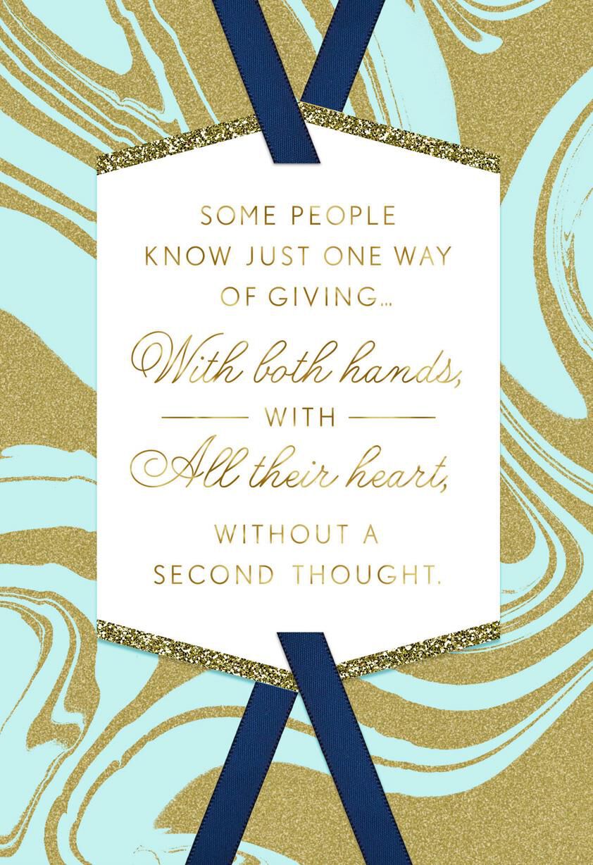 Hands and Heart Thank You Card