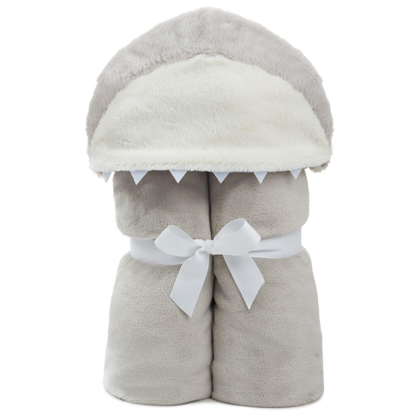 Shark Pattern Print Hooded Blanket main image 0