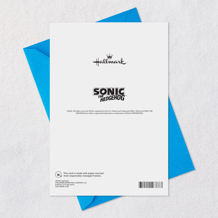 Sonic the Hedgehog™ Levels of Awesome Birthday Card for Nephew, , large image number 7