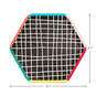 Black Grid Hexagonal Dessert Plates, Set of 8, , large image number 3
