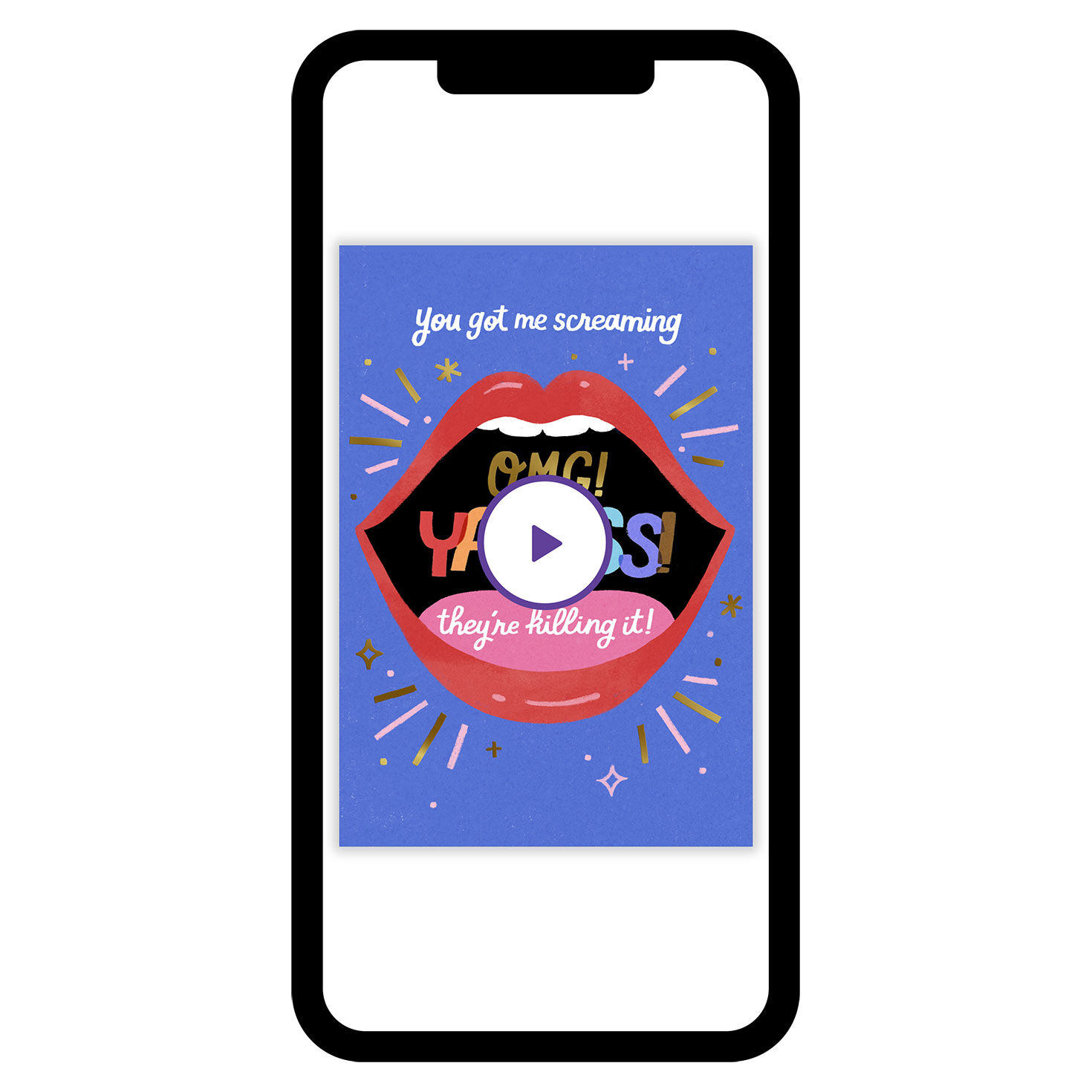 OMG! Yaasss! Encouragement eCard