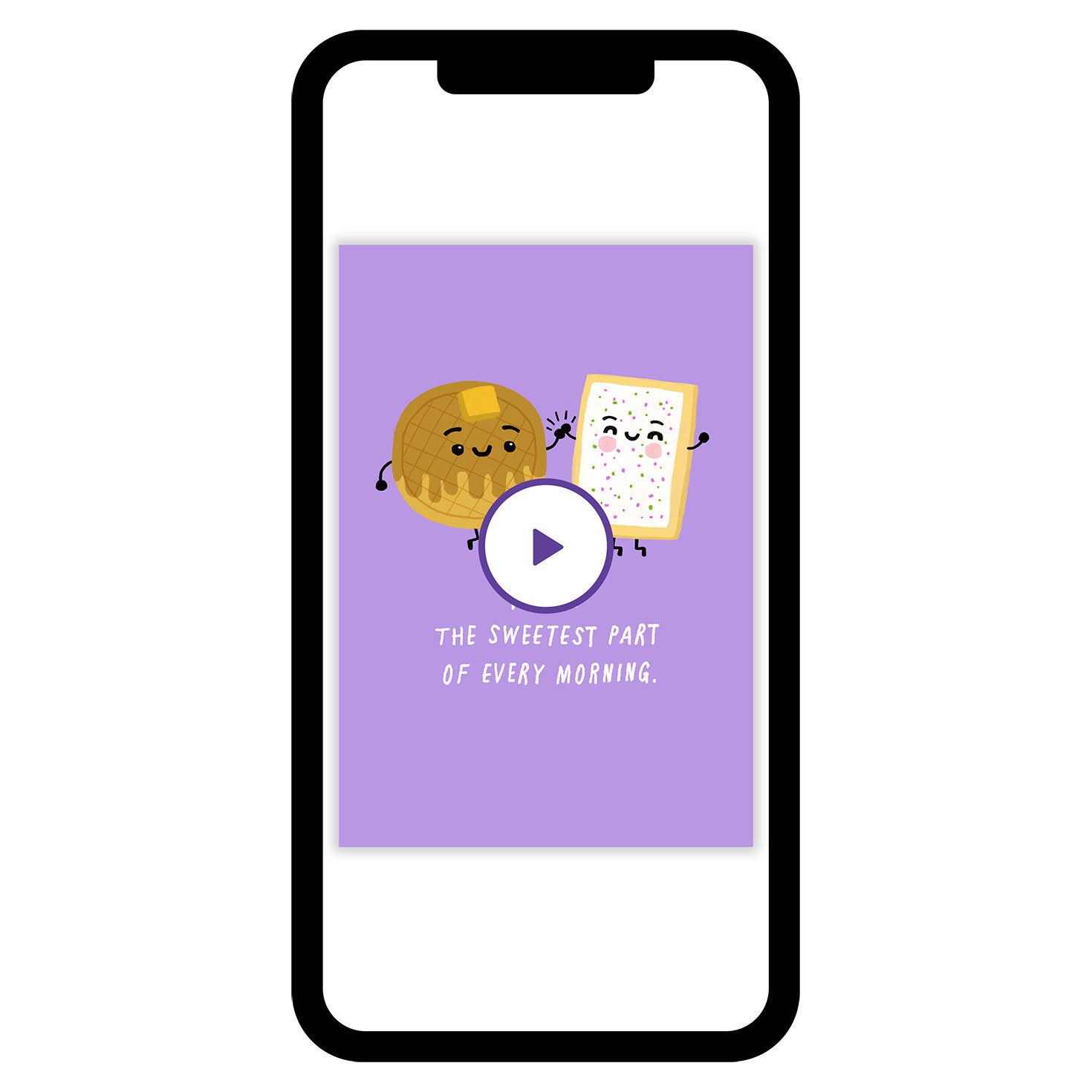 Waffle and Tart Romantic Love eCard