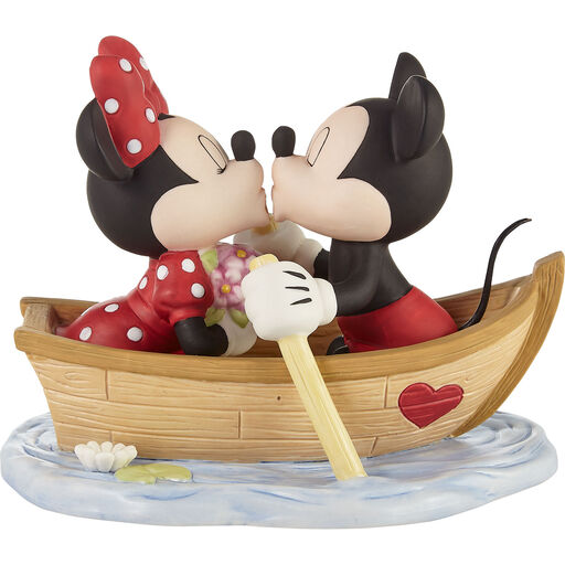 Precious Moments Disney Never Drift Apart Mickey and Minnie Mouse Figurine, 5", 