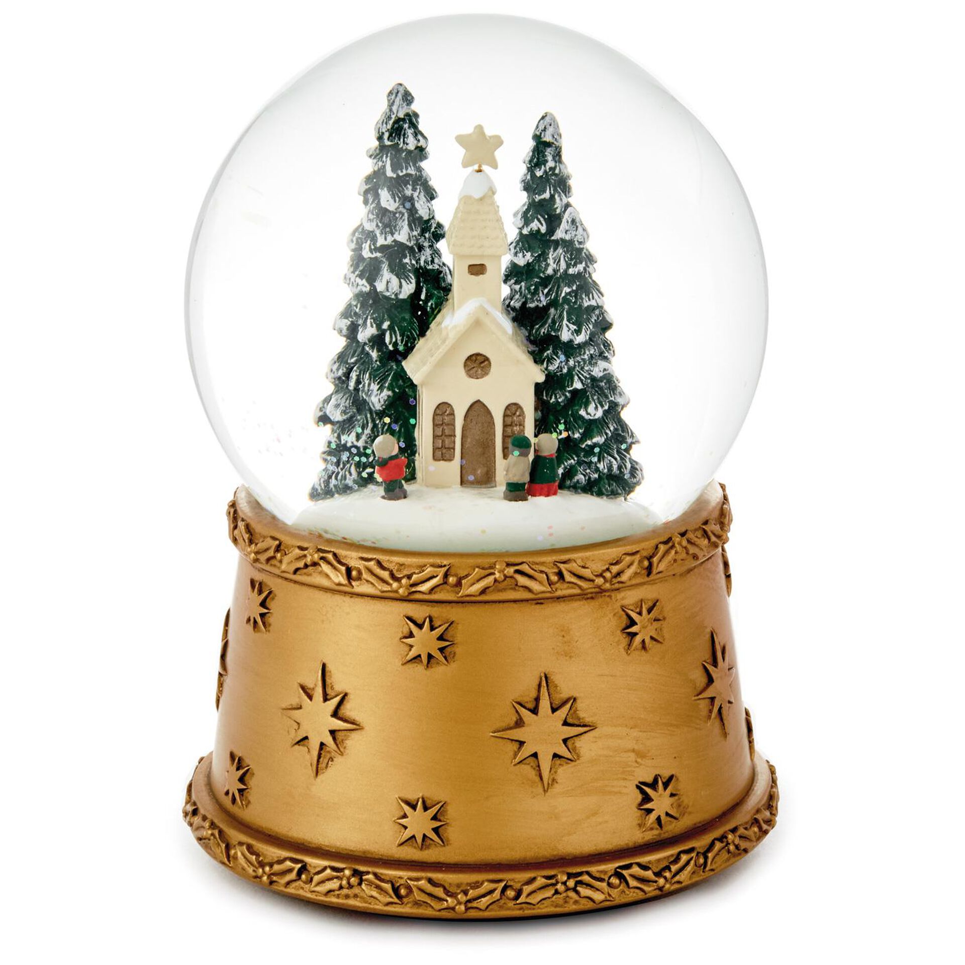 Winter Church Scene Musical Snow Globe Snow Globes & Water Globes