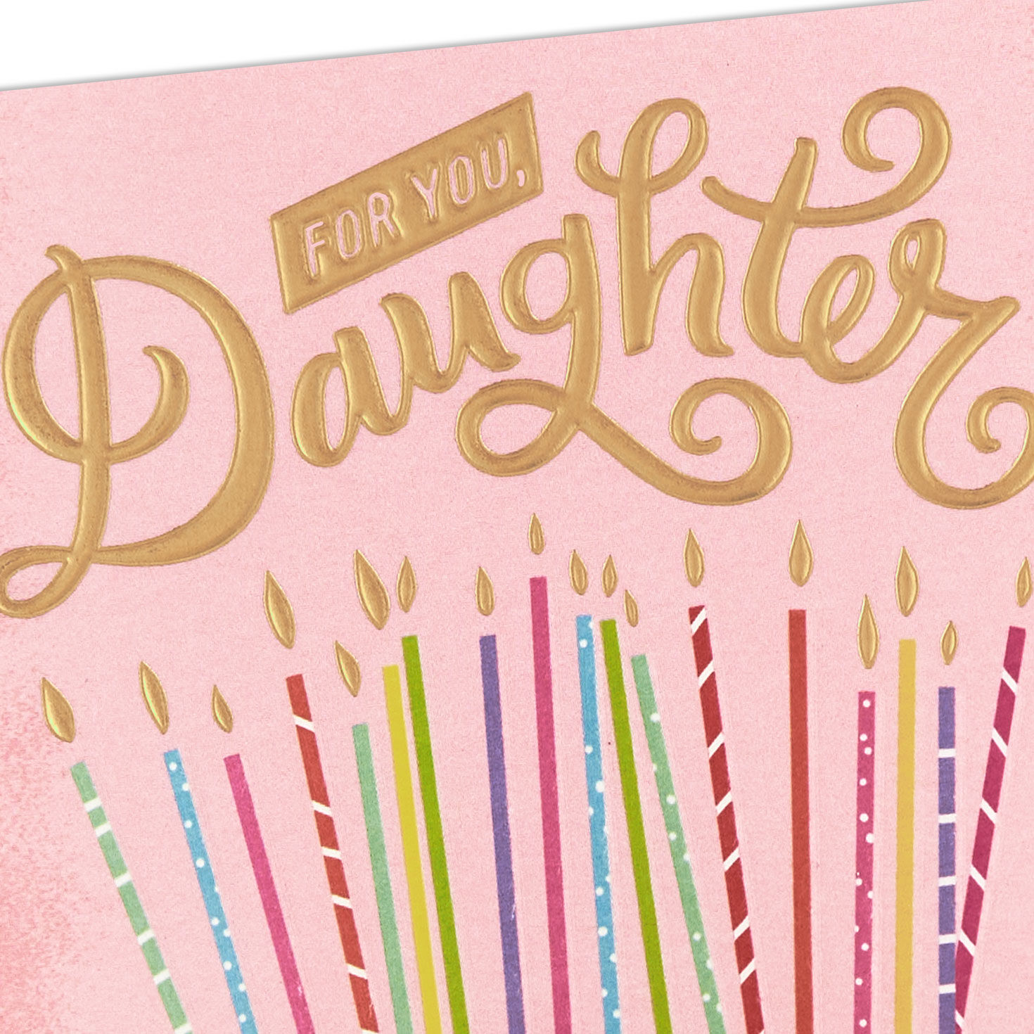 Layer Cake With Candles Daughter Birthday Card Card Front Detail image number 5