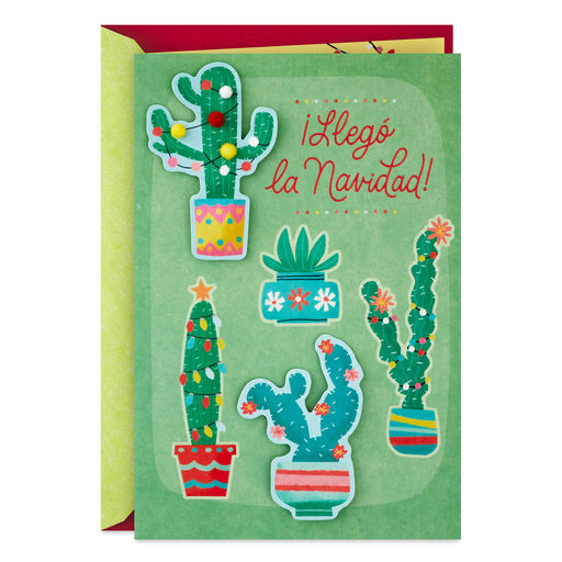 Love, Joy and Happiness Spanish-Language Christmas Card, 